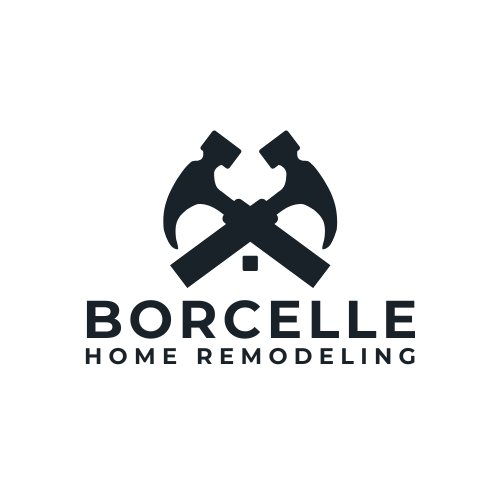 Black and White Circle Home Remodeling Logo